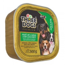 Three Dogs Pate de Carne Com Legumes - 300 g